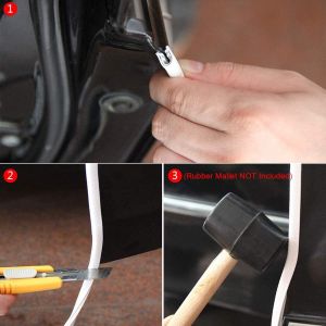 White Anti-Scratch Anti-Collision Heavy Duty Edge Guard  For All Cars